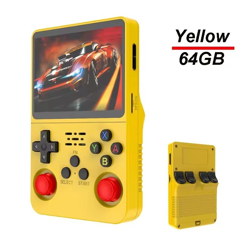 Console portable de retrogaming jaune – 64 Go